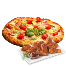Combo Pizza 12’’ & 12 Ailes